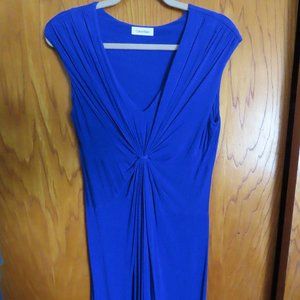 Blue Calvin Klein Twist Front Dress